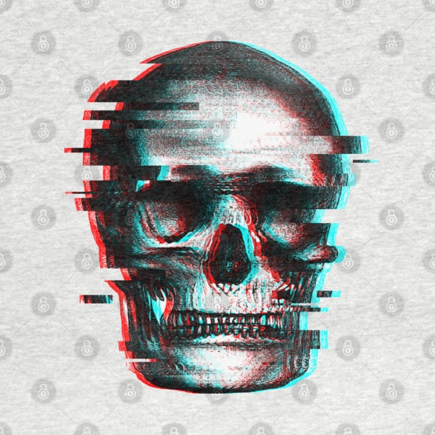 skull with colourful gradient by okarosa